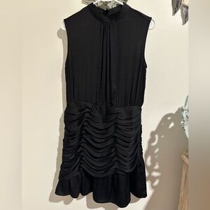 Naked Zebra Elegant Black Sleeveless Dress